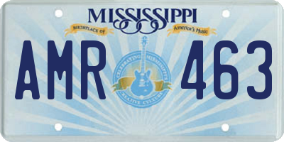 MS license plate AMR463