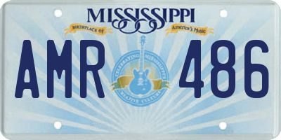 MS license plate AMR486