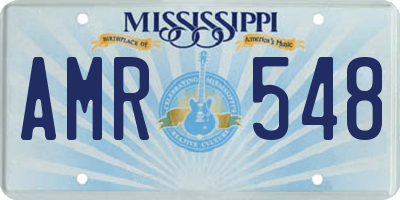 MS license plate AMR548