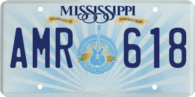 MS license plate AMR618