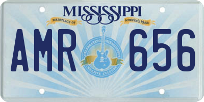MS license plate AMR656