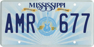 MS license plate AMR677