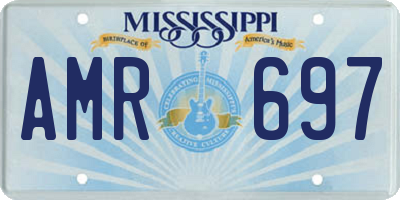 MS license plate AMR697