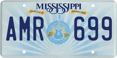 MS license plate AMR699