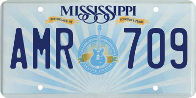MS license plate AMR709