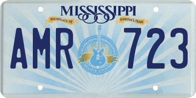 MS license plate AMR723