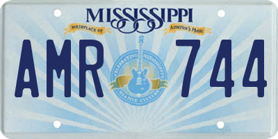 MS license plate AMR744