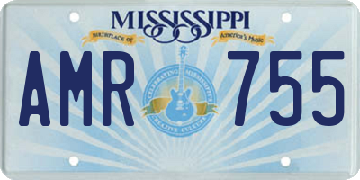 MS license plate AMR755