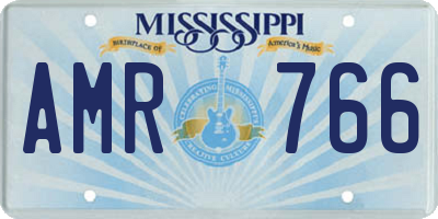 MS license plate AMR766