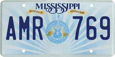 MS license plate AMR769