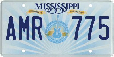MS license plate AMR775