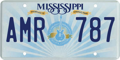 MS license plate AMR787