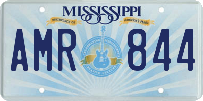 MS license plate AMR844