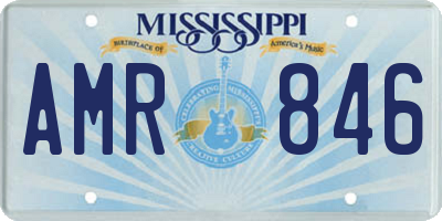 MS license plate AMR846