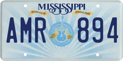 MS license plate AMR894