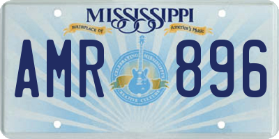 MS license plate AMR896