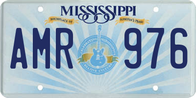 MS license plate AMR976