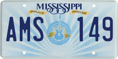 MS license plate AMS149