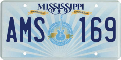 MS license plate AMS169