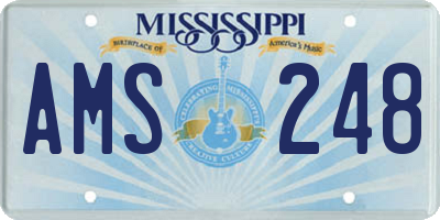 MS license plate AMS248