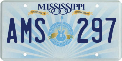 MS license plate AMS297