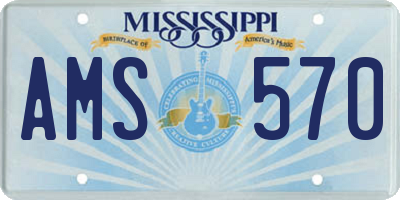 MS license plate AMS570
