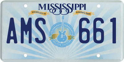 MS license plate AMS661