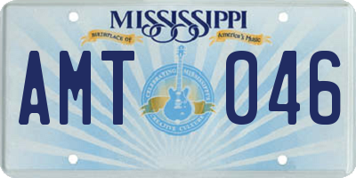 MS license plate AMT046
