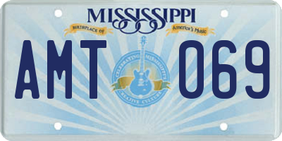 MS license plate AMT069