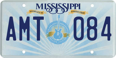 MS license plate AMT084
