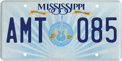 MS license plate AMT085