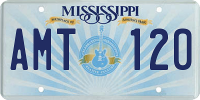 MS license plate AMT120