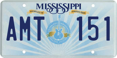 MS license plate AMT151