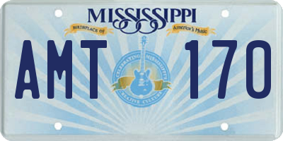 MS license plate AMT170