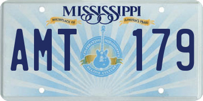 MS license plate AMT179