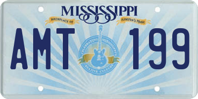 MS license plate AMT199
