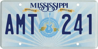 MS license plate AMT241