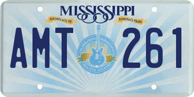 MS license plate AMT261