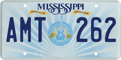 MS license plate AMT262