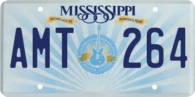 MS license plate AMT264