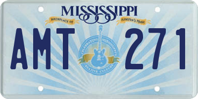 MS license plate AMT271
