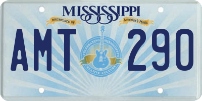 MS license plate AMT290