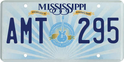 MS license plate AMT295