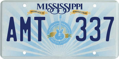 MS license plate AMT337