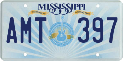 MS license plate AMT397