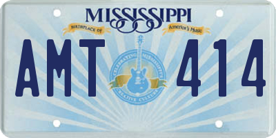 MS license plate AMT414