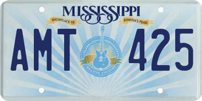 MS license plate AMT425