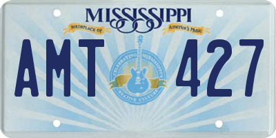 MS license plate AMT427