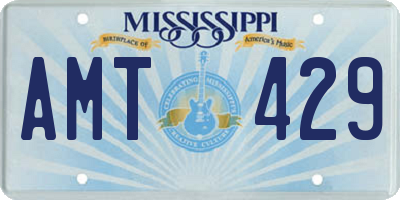 MS license plate AMT429