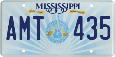 MS license plate AMT435